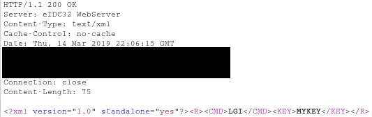 Burp Suite response after a valid login